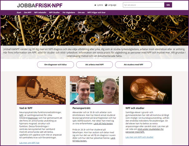 JobbaFriskNPF skärmdump